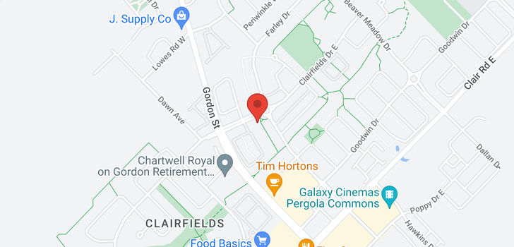 map of 49 -  151 Clairfields Drive E